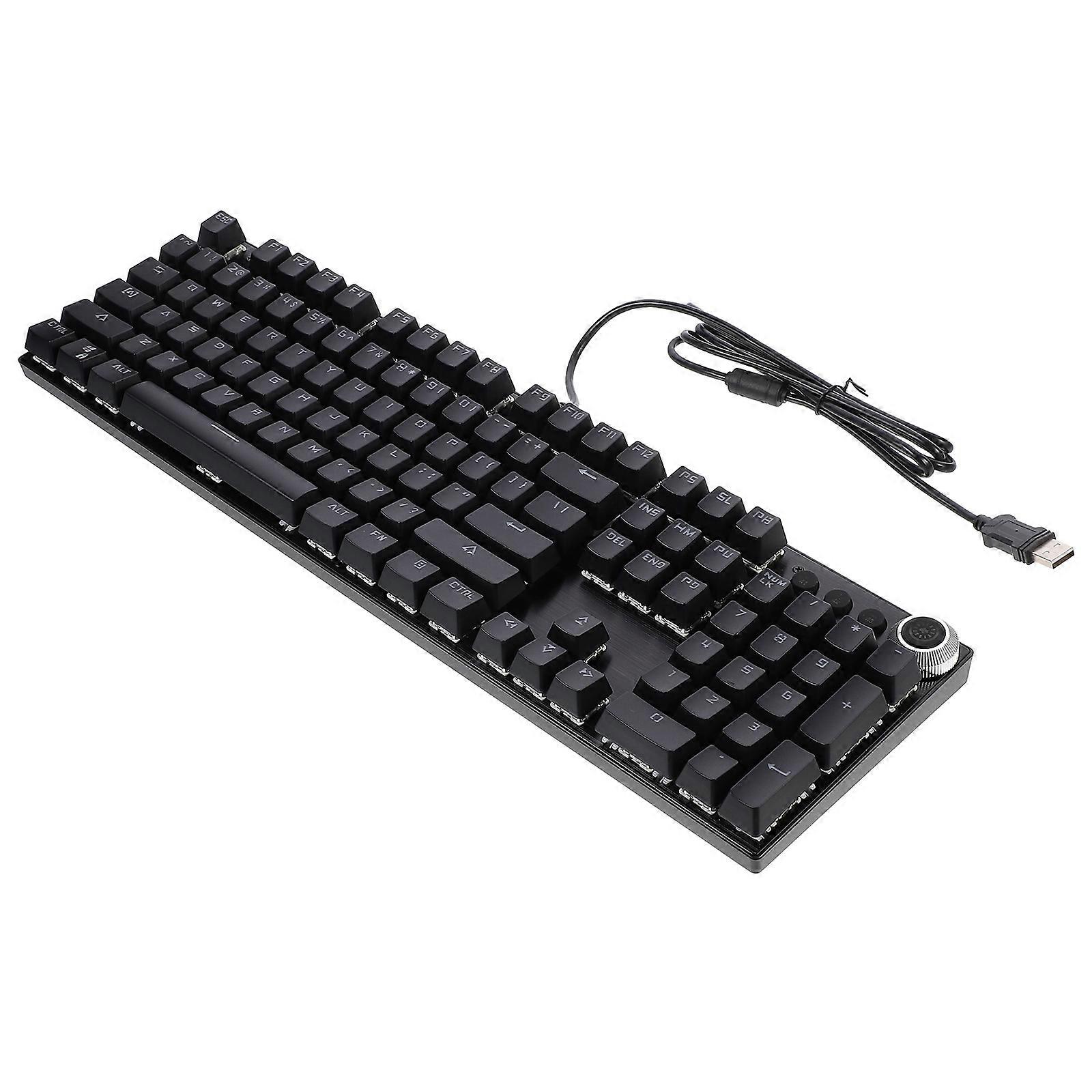 Office Mechanical Keyboard Mechanical Gaming 104 Keys Not Fading 1Pcs