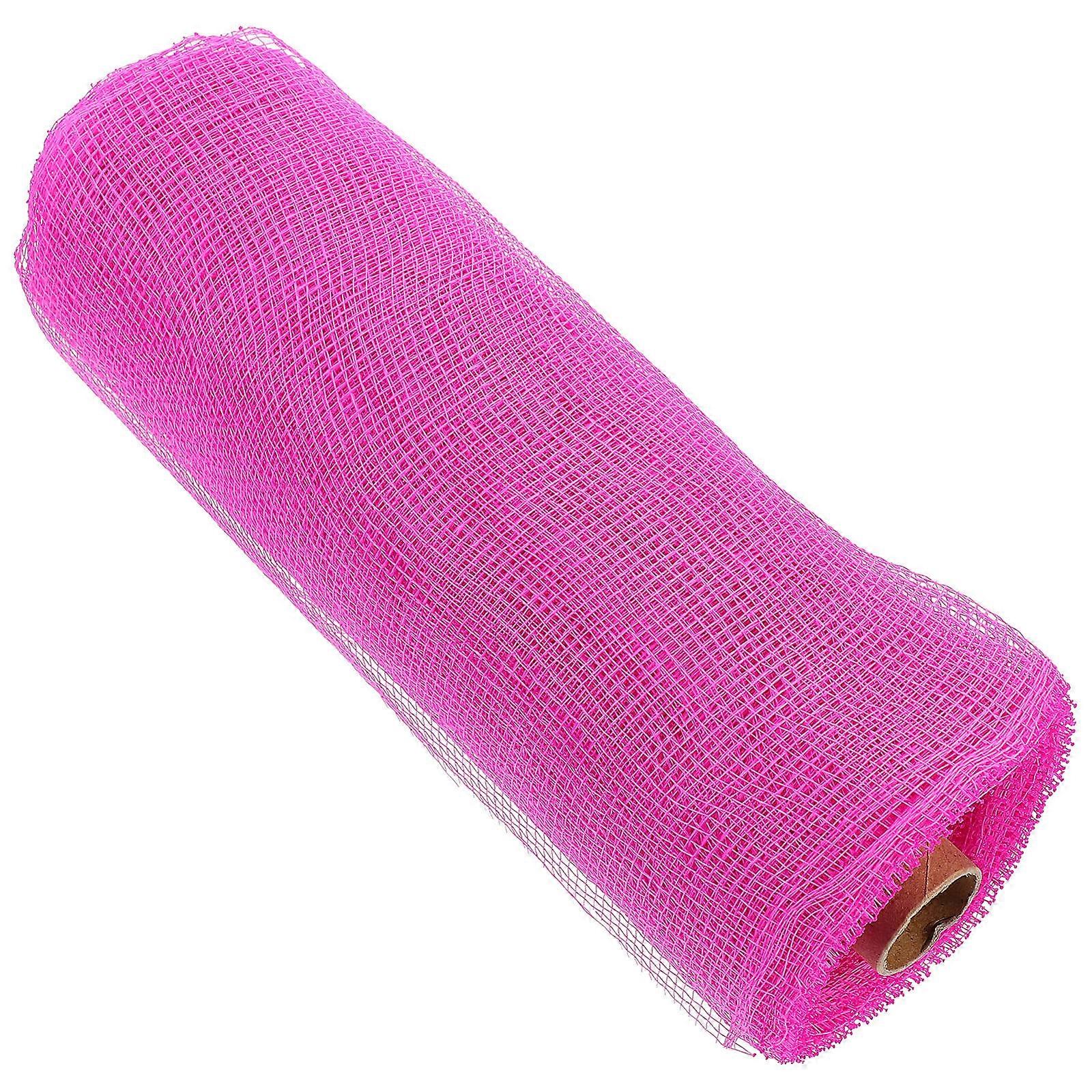 Rosy Decorative Mesh for Gifts and Bouquet Wrapping Made of PP Safe and Breathable 1pc