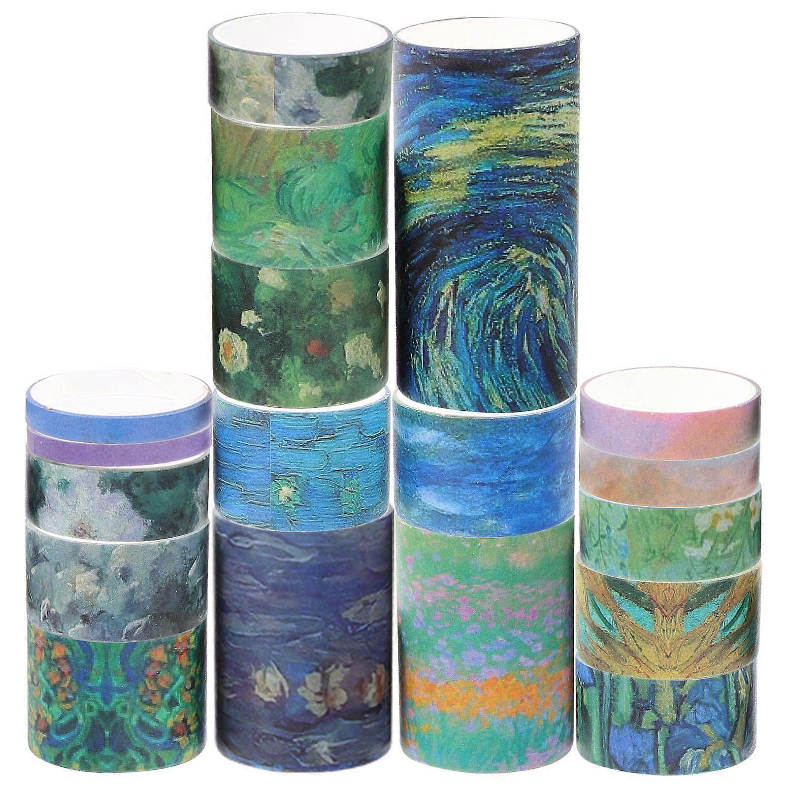 Paper Diy Crafts Tape For Envelopes And Blackboards Assorted Color 18Rolls