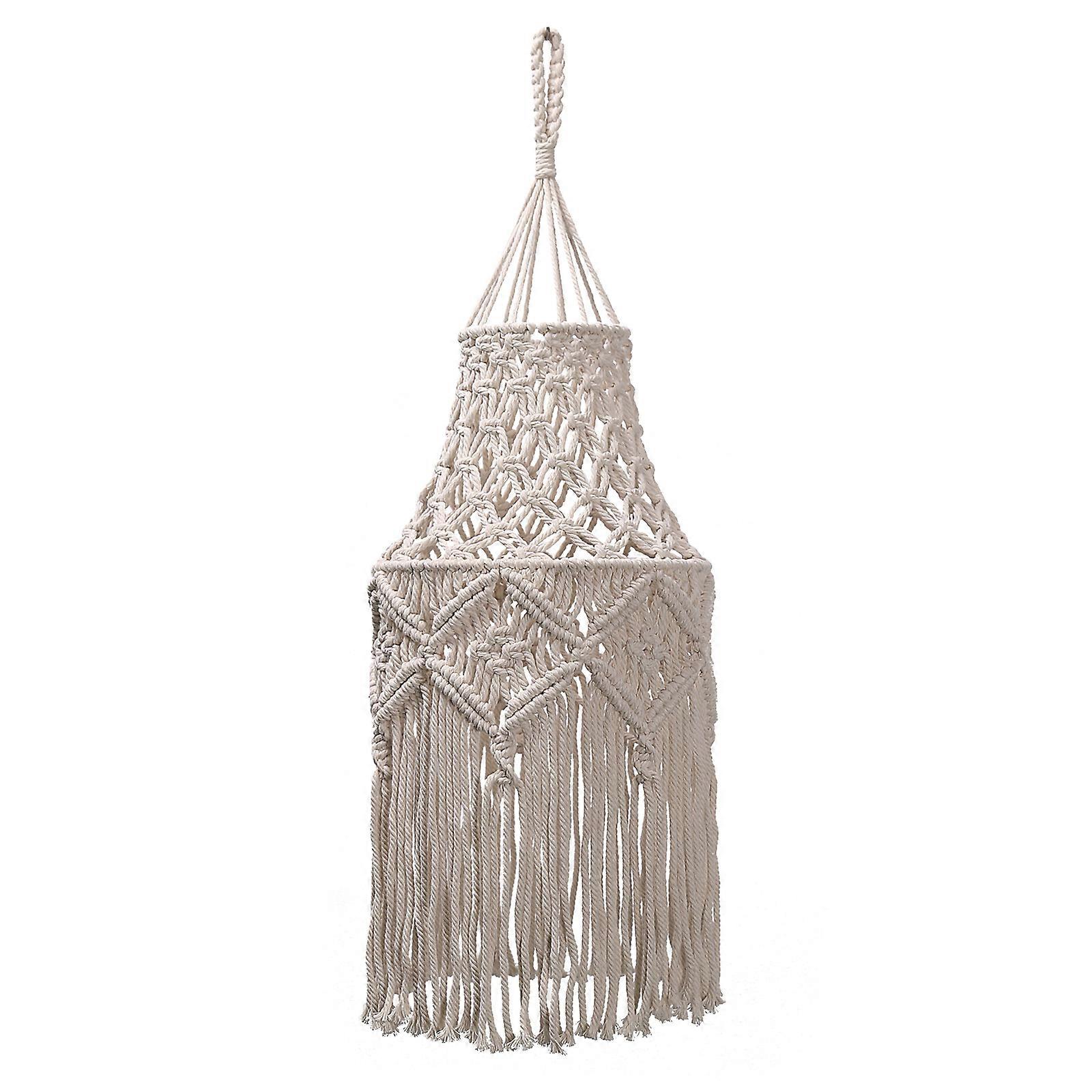 Vintage Style Ceiling Light Shade, Macrame Pendant Shade for Your Rustic and Chic Decor Needs
