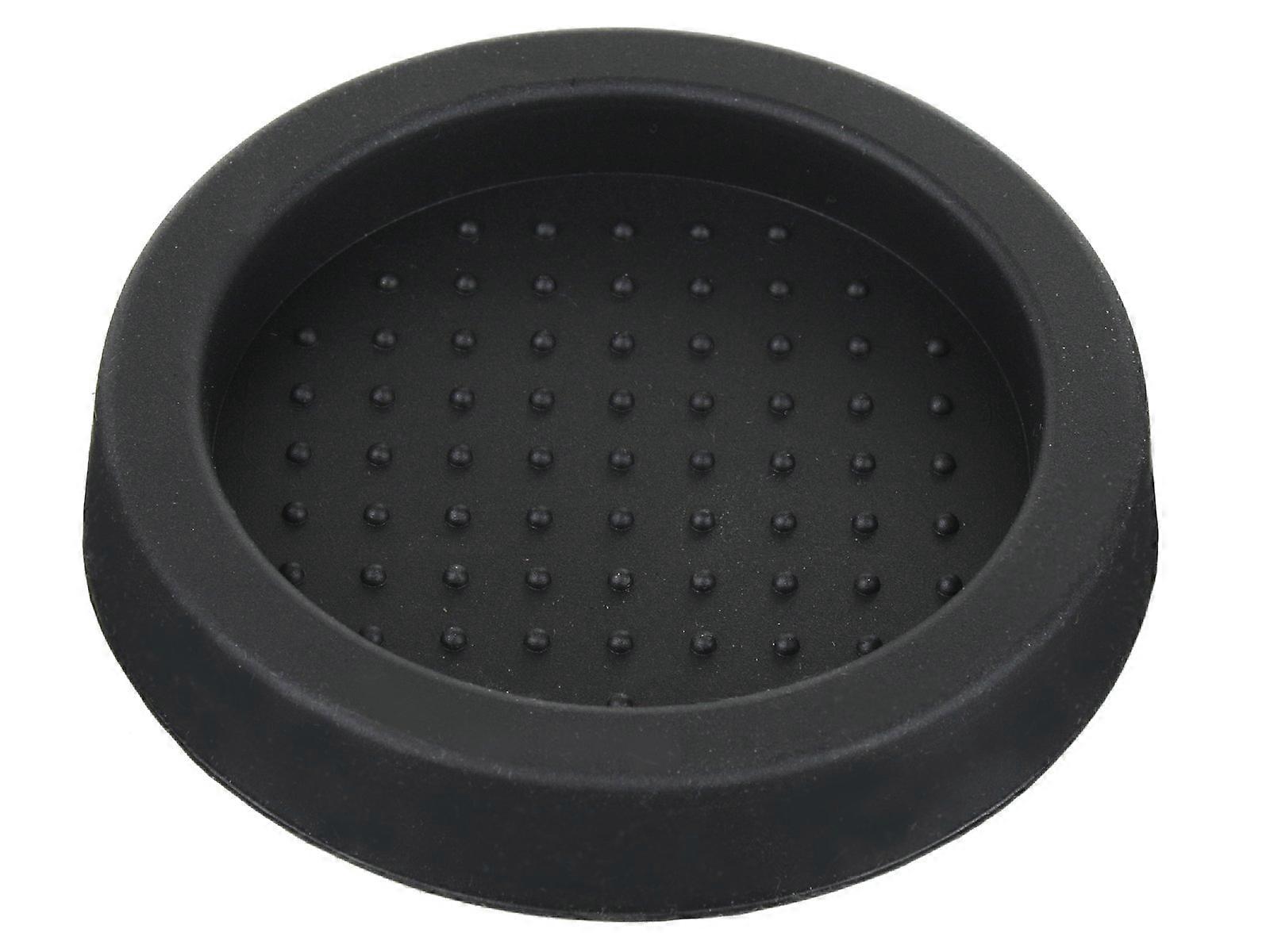 Scarlet Espresso Puck Tamper Tray, Non-Slip Food-Grade Silicone, Compatible with Portafilter Machines, Black Color