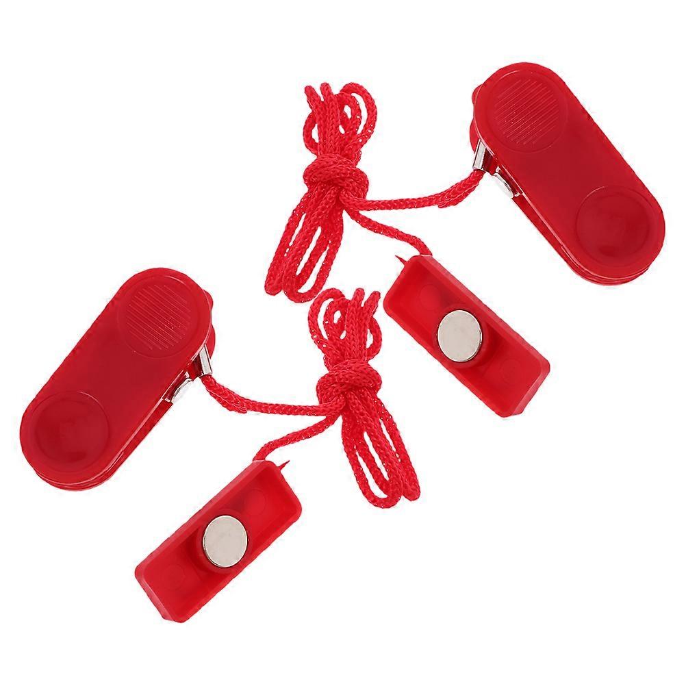 Universal Treadmill Safety Key Treadmill Key Replacement For Home Treadmills Adults Crowd Emergency Situations ABS Material 2Pcs