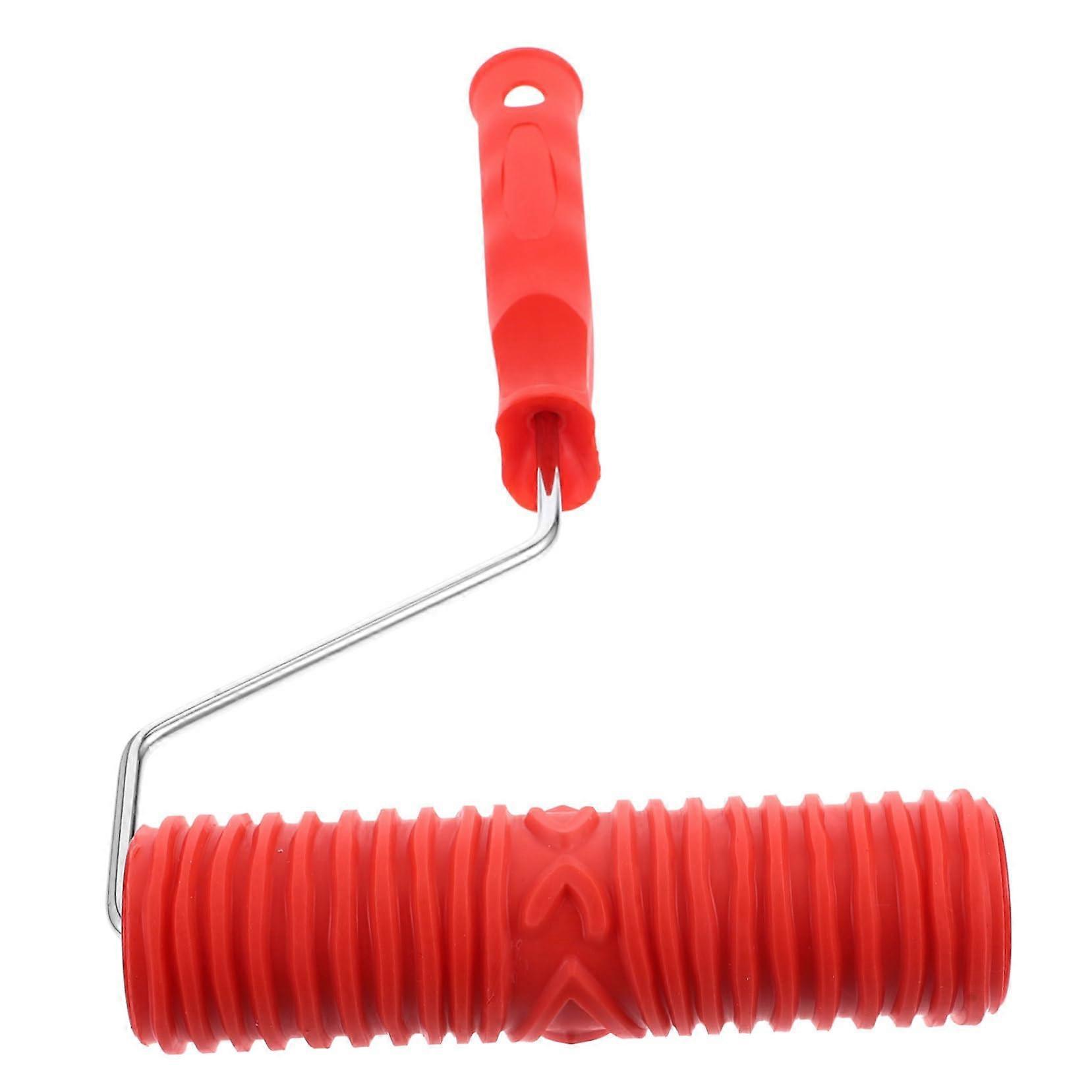 Kieselalge Rollenrolle Trockenbau Texturwalze 10 cm Deckenstruktur Schablonenroller Farbroller für Wände Rot