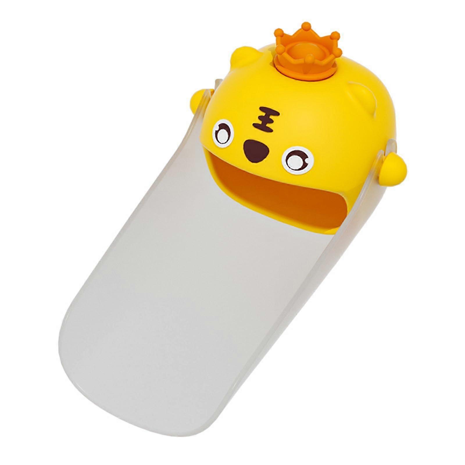 Silikon Wasserhahn Griffverlängerung für Kinder, Ergonomisch, Gelb, Fördert Unabhängiges Händewaschen, Sicheres Design