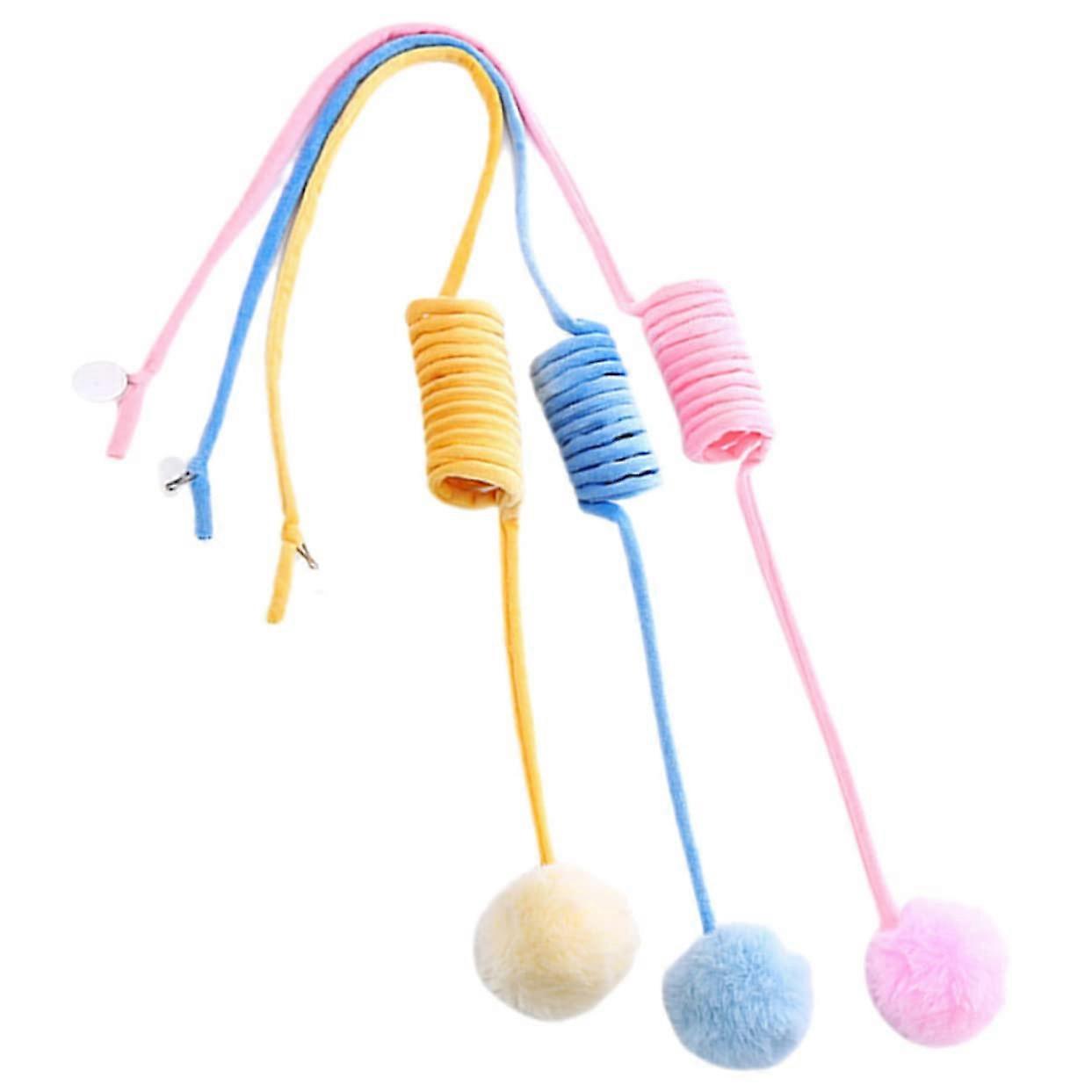 "Cat Toy Plush Balls for Indoor Cats - Interactive Teasers for Kittens and House Cats - 3-Pack Soft and Stimulating"