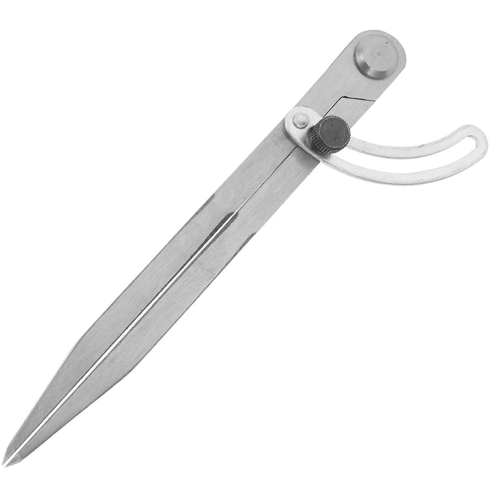 Professional leather compass with marking needle, portable cutting tool for precise markings in DIY leather crafts and tight spaces.
