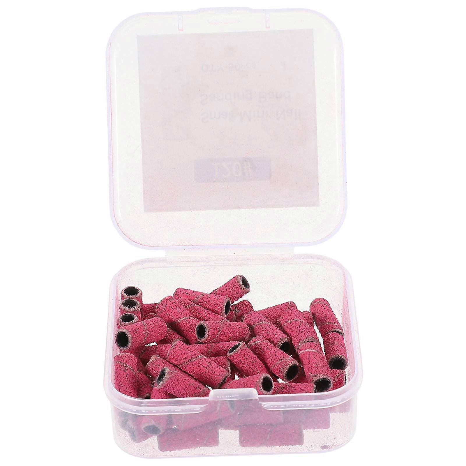 Sanding Rings For Nail Diy Projects Small Size Pink 50Pcs