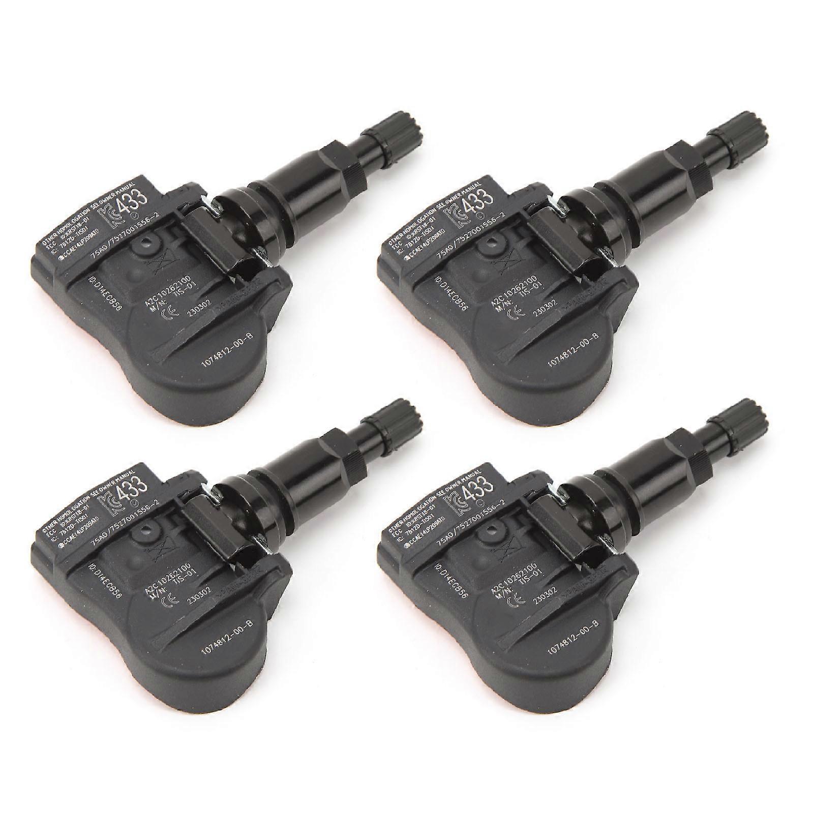 4PCS Tire Pressure Sensor 107481200B 433MHz Sensitive Smooth Operation Replacement For Tesla Model 3 S X