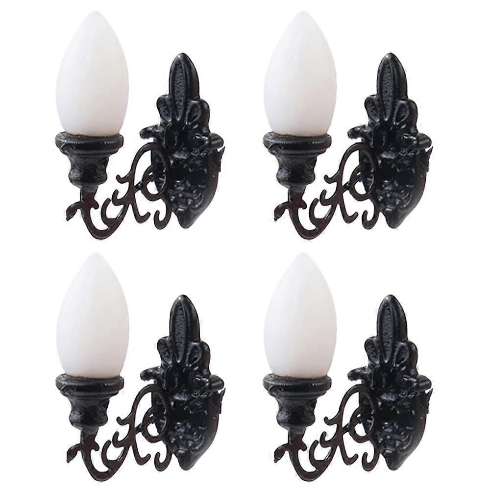 Miniature Lamp Decorations Sand Table Materials Model Color 4Pcs