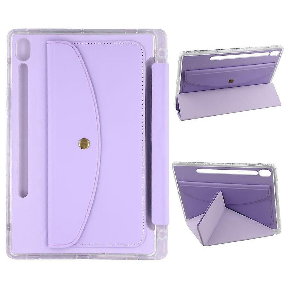Compatible For Samsung Galaxy Tab S9 (X710, X716B, X718U) / Tab S9 FE (X510, X516B) Case Origami Stand Wallet PU Leather Tablet Co