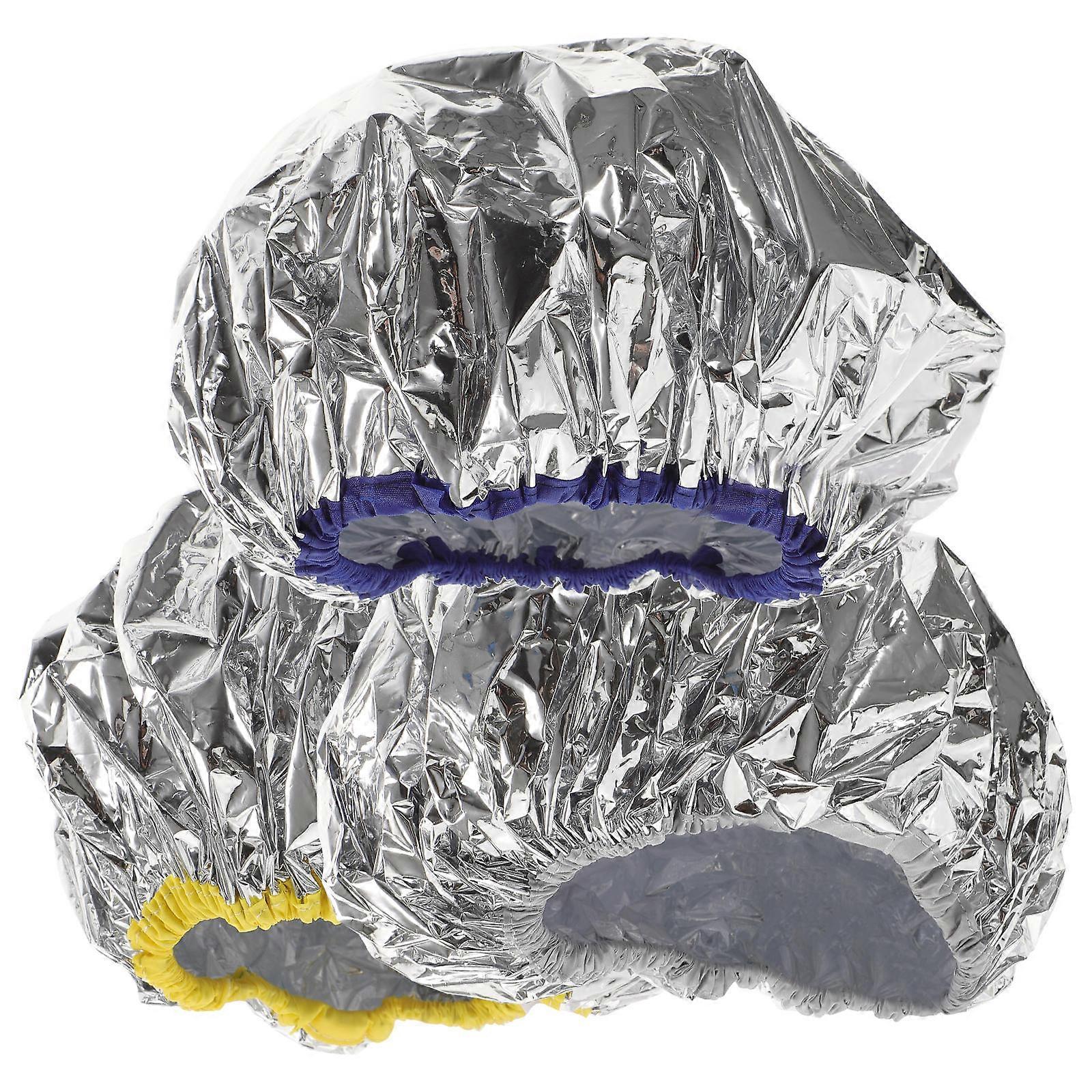 It seems like you're referring to a product listing or description for **Elastic Tin Foil Hair Dye Caps**. Here's a refined and professional version