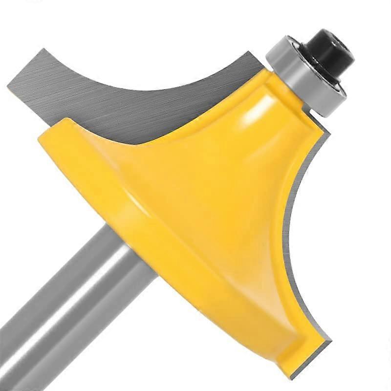 8mm Shank Corner Rounding Router Bit with Bearing for Wood Edges Tungsten Carbide Milling Cutter Woodworking Tool (Size: 8x63mm)