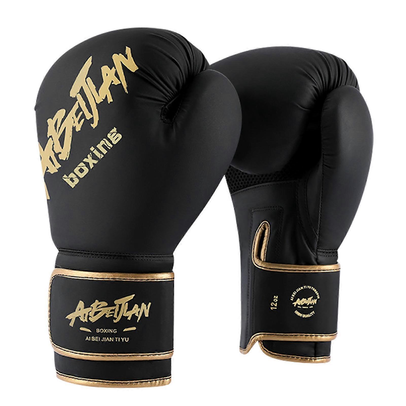 Boxing Training Gloves for Kids, Indoor Sparring Gloves with Wrist Support, Breathable Fitness Equipment in Black