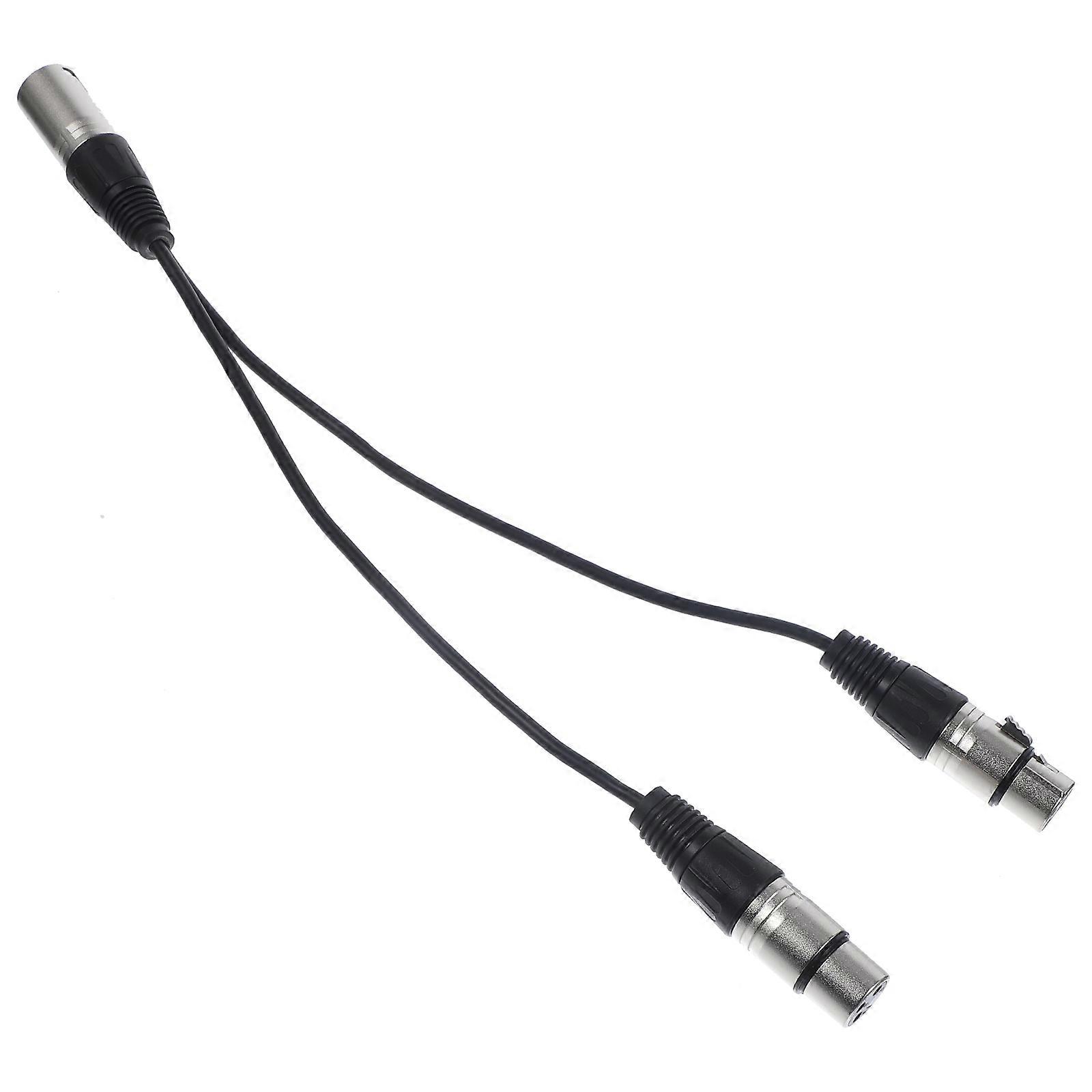 XLR Splitter Cable Male to Female Microphone Adapter for Studio Mixer Live Music Recording Audio Connectivity Reliable Performance