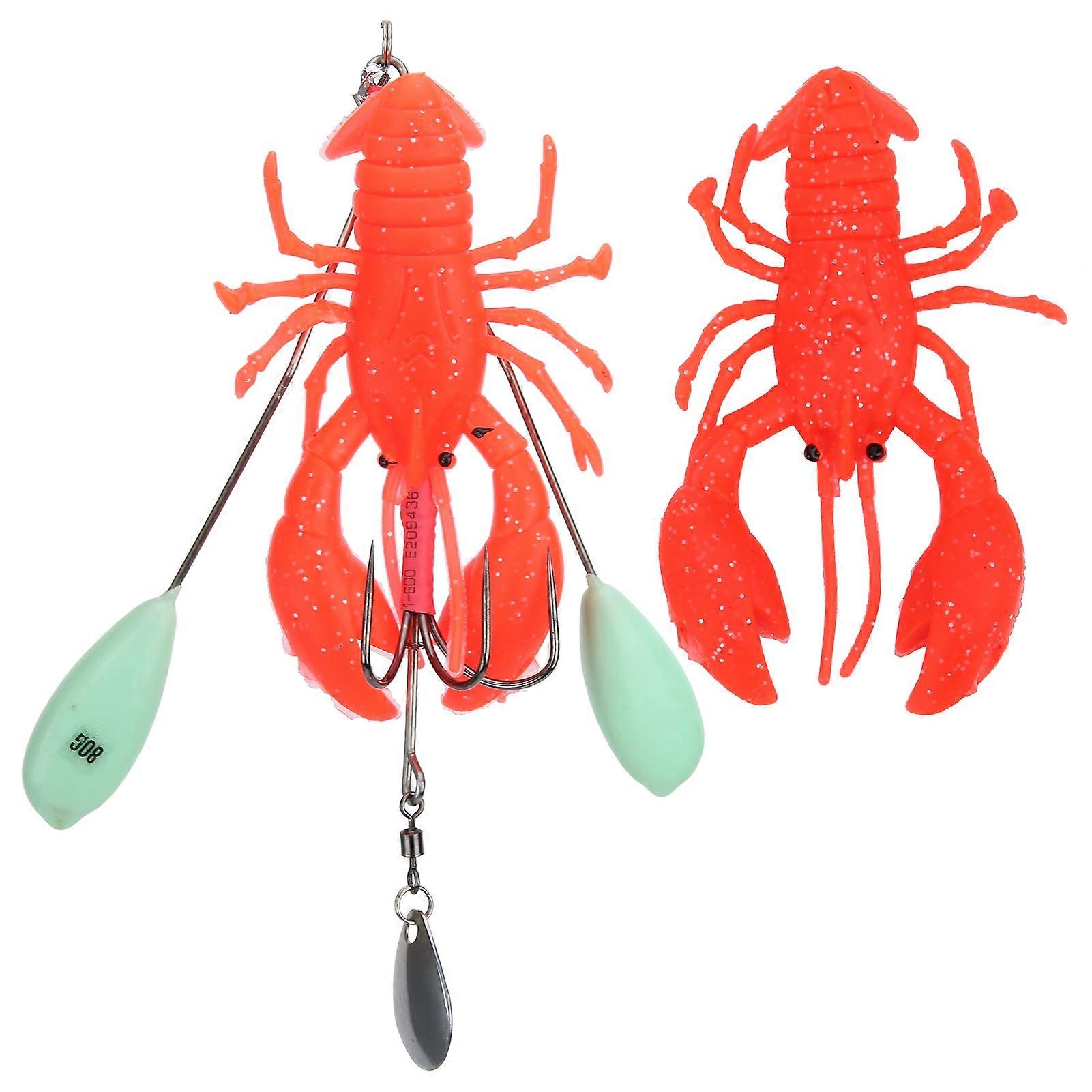 Artificial Simulation Large Lobster Crawfish Lure Bait Deep Sea Trolling Fishing Tackle