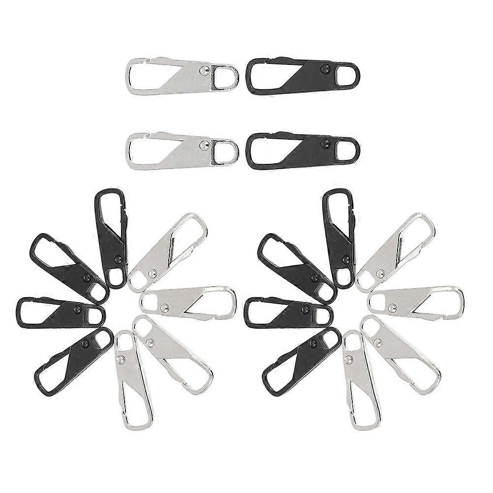 Zipper Slider Detachable Zipper Puller For Diy Crafts Projects Alloy 0.4X1.1X3.5CM Zipper Parts 20Pcs