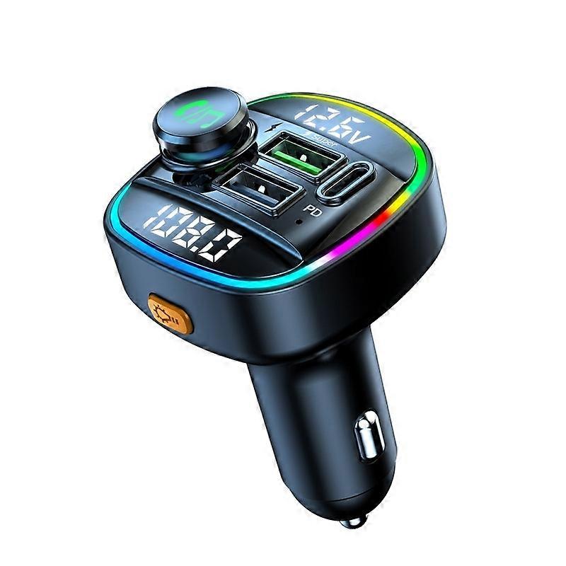 Car Bluetooth 5.0 LED FM Transmitter Wireless Handsfree Car C22