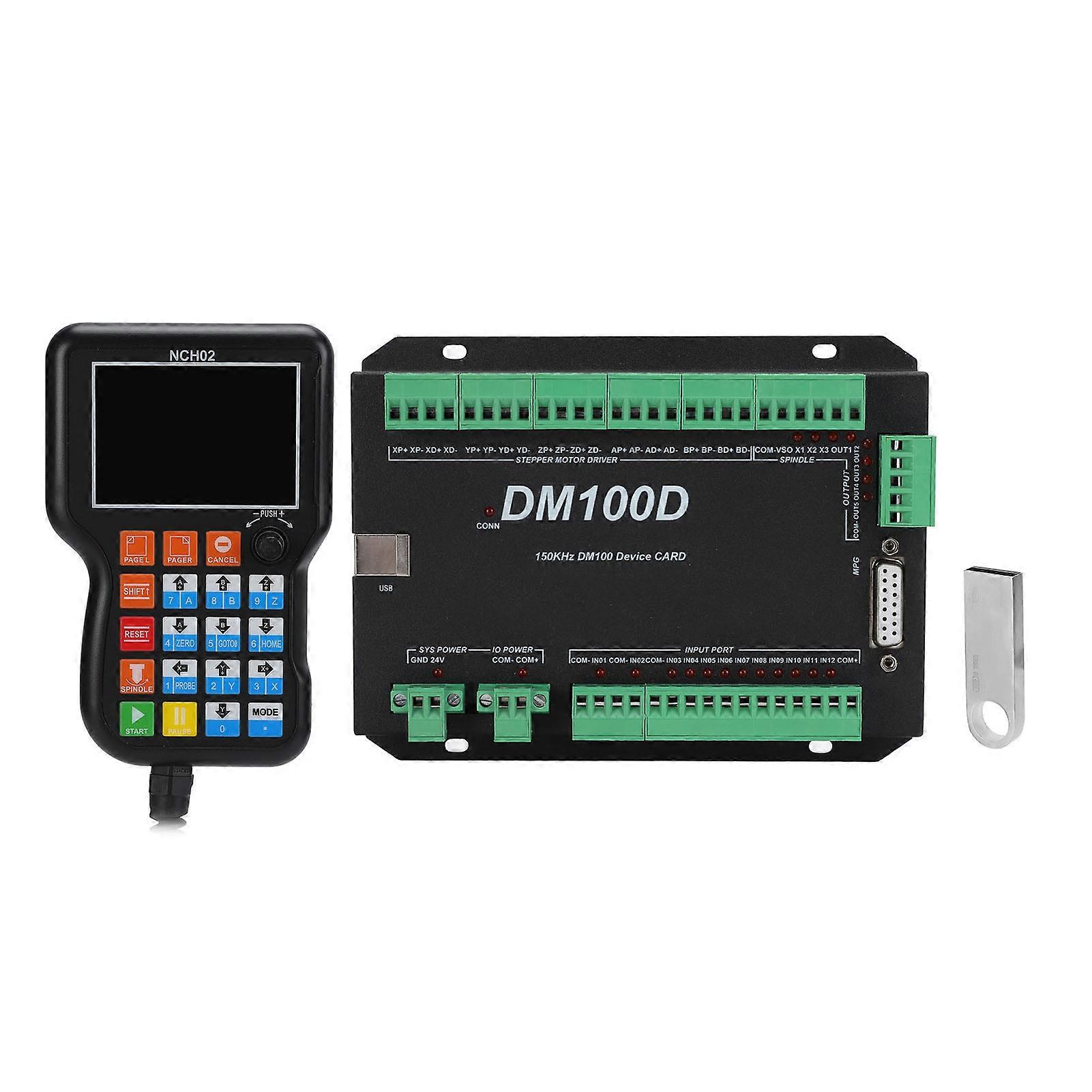 CNC Controller Multifunctional Offline Motion Controllers for Engraving Milling Machine DC 24V3 Axes