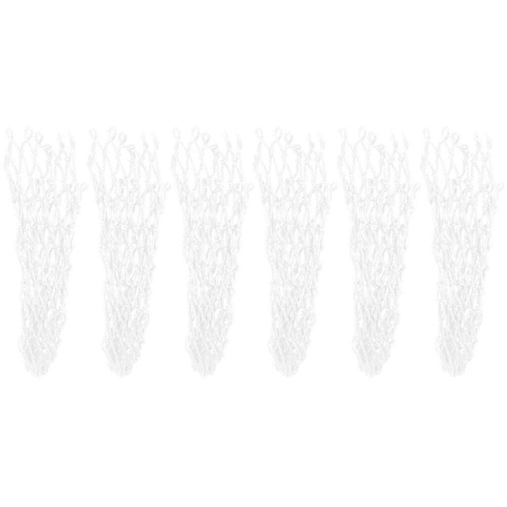 6PCS White Billiards Table Net Pockets - Durable & Long-Lasting