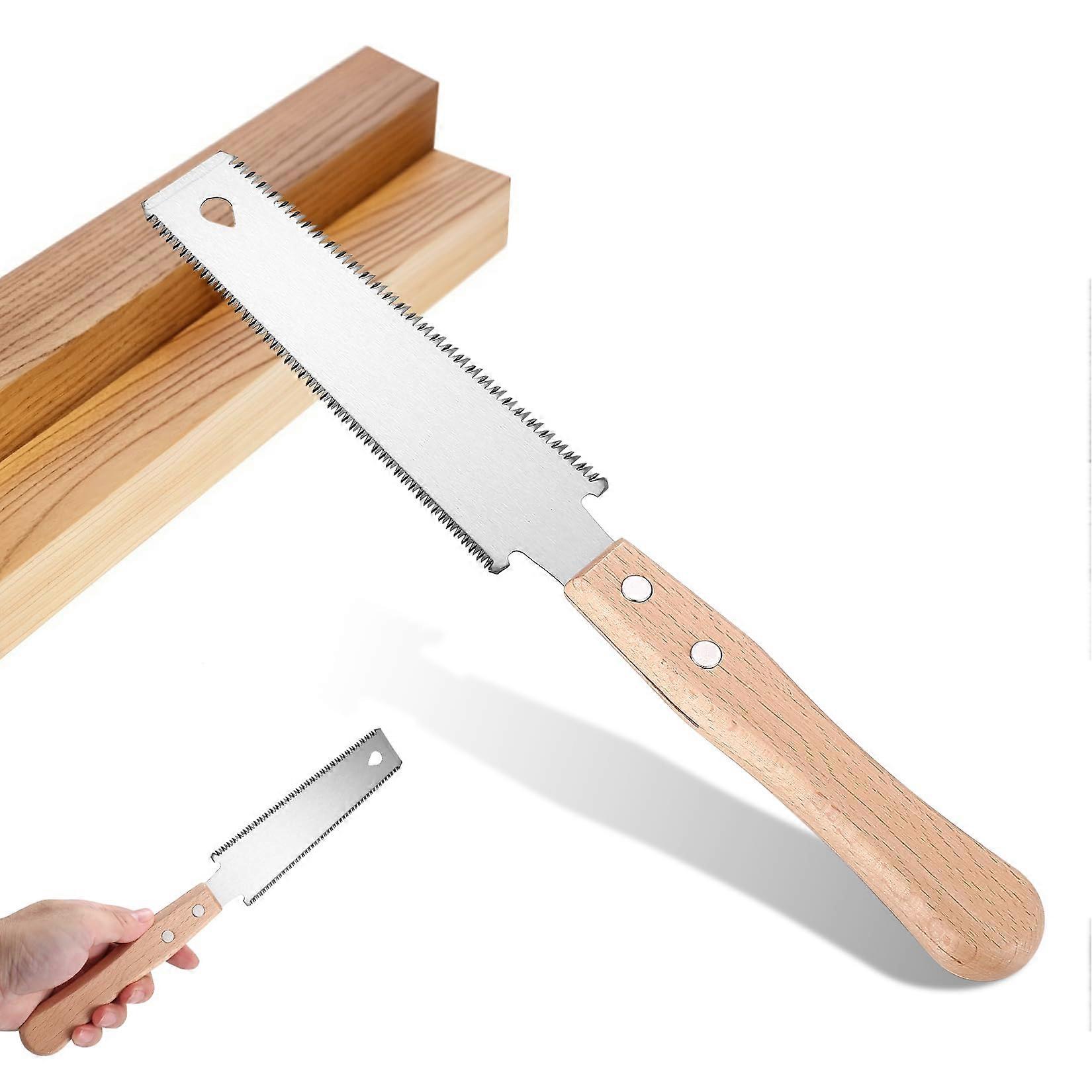 Japanese Hand Saw - Small Fine Dowel Saw, Double Edged Tension Saw for Woodworking, Mitre and Fretsaw Use