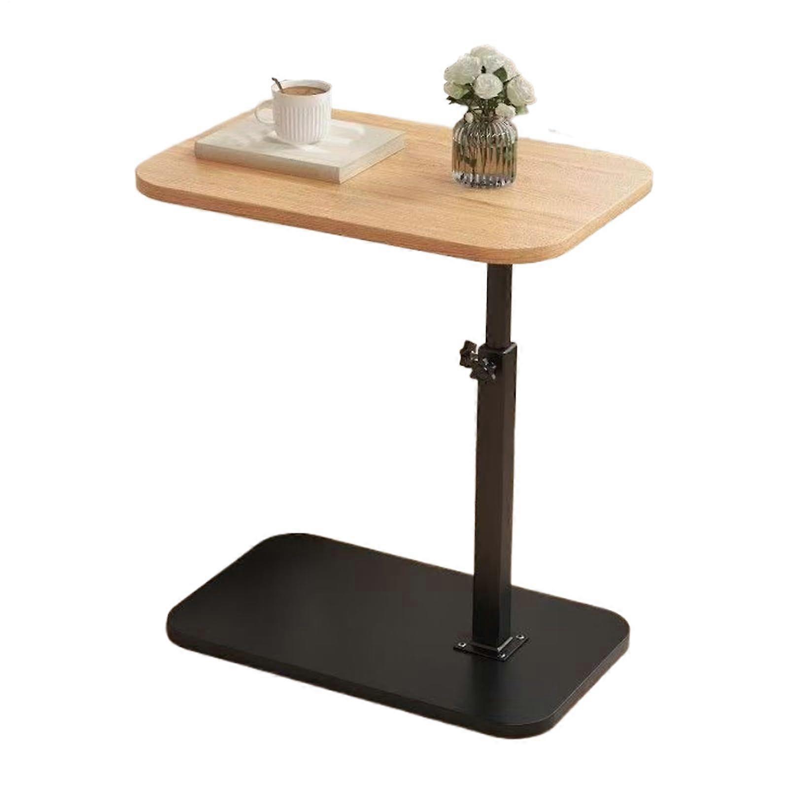 Rotating end table with storage   modern small coffee snack table