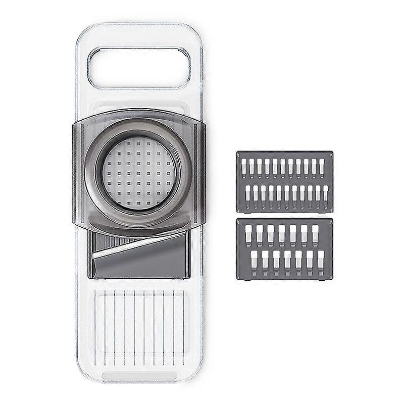 Multi-Function Slicker Kitchen Gadget Potato Slice Grater, Colour: Three Knives Gray Three Knives Gray 