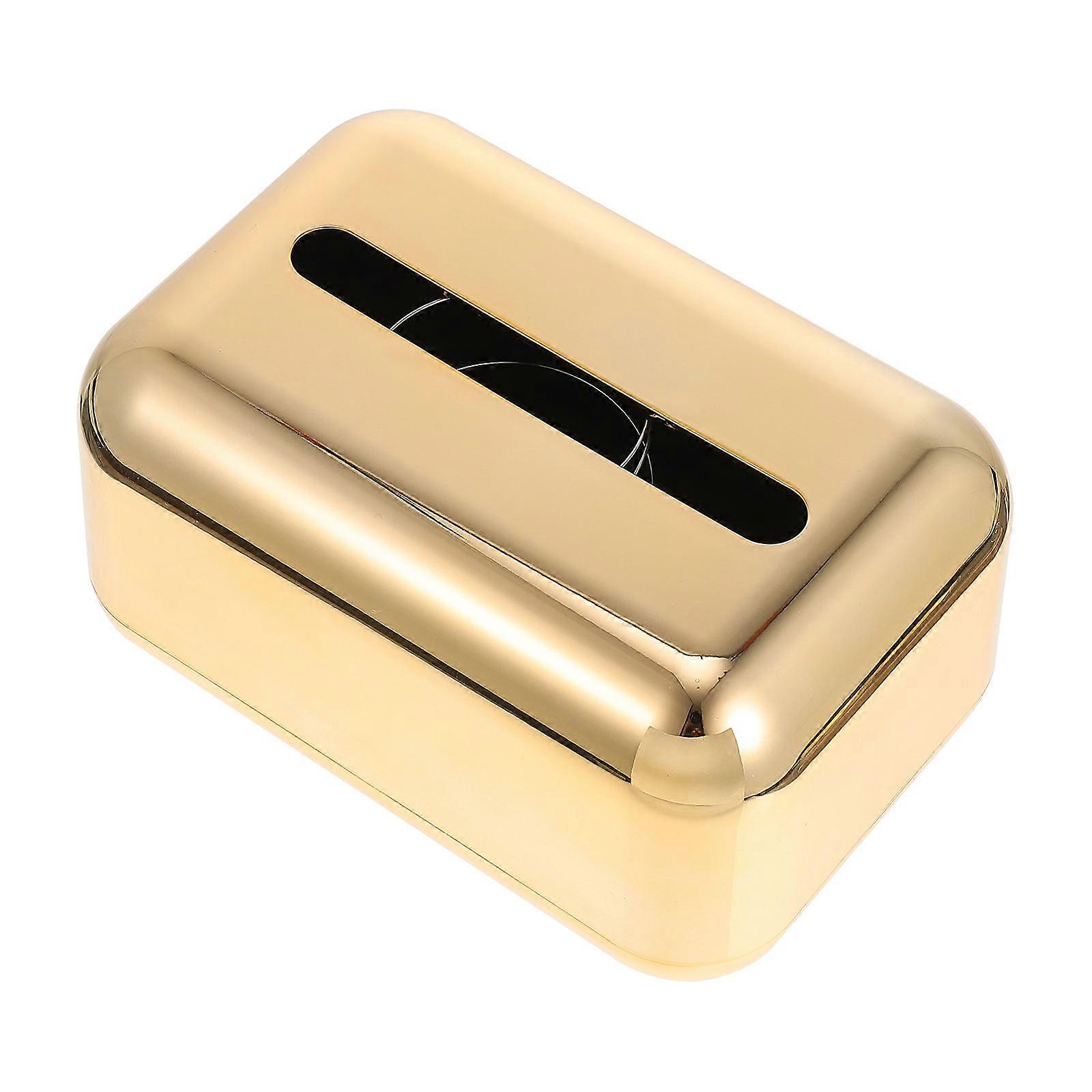 Mirror Surface Plastic Tissue Case Holder for 1 Set Spring Tissue Paper