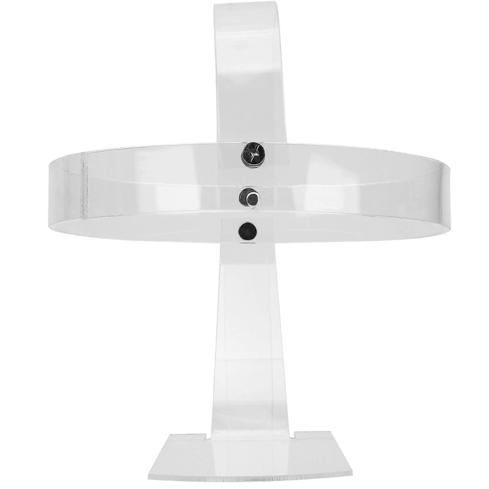 Transparent Acrylic Hat Stand for Display Strong and Sturdy Clear Wig Holder Suitable for Shop Home or Store Use 7.5 Inches