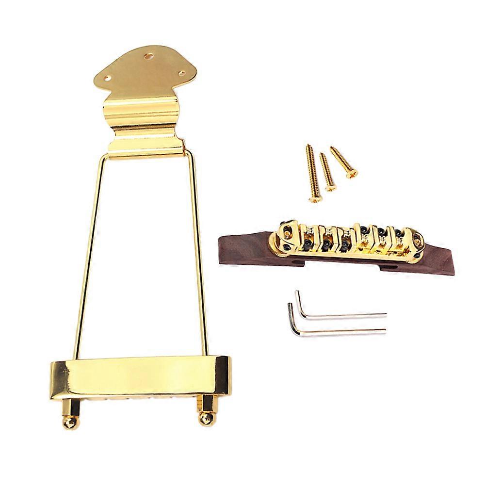 Guitar Bridges and Saddles Height Adjustable for Jazz Guitar Parts 1Set