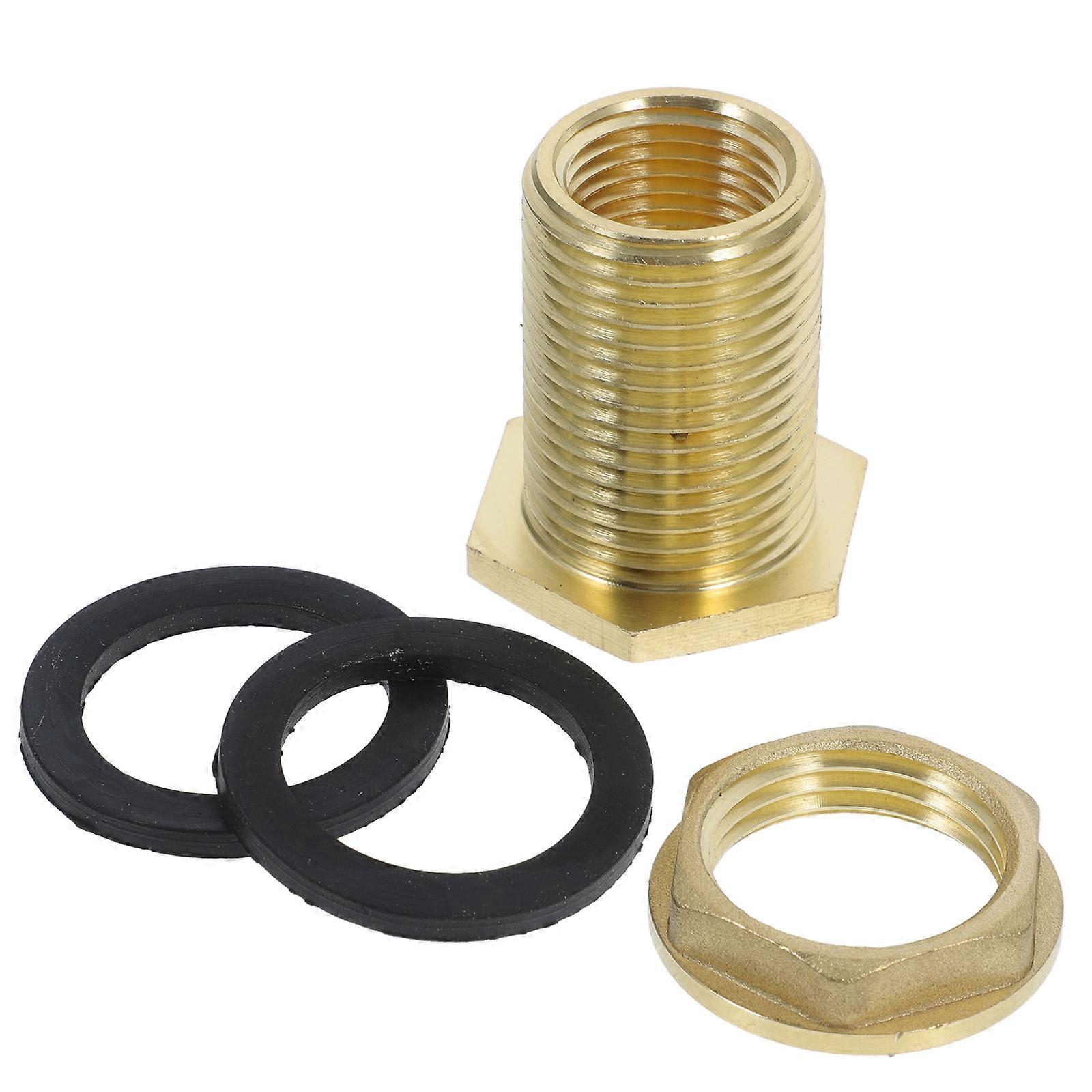 Water Tank Adapter Connector Durable Fitting for Aquariums, Pools, and Garden Hose Pipe Connections with NPT and GHT Compatibility
