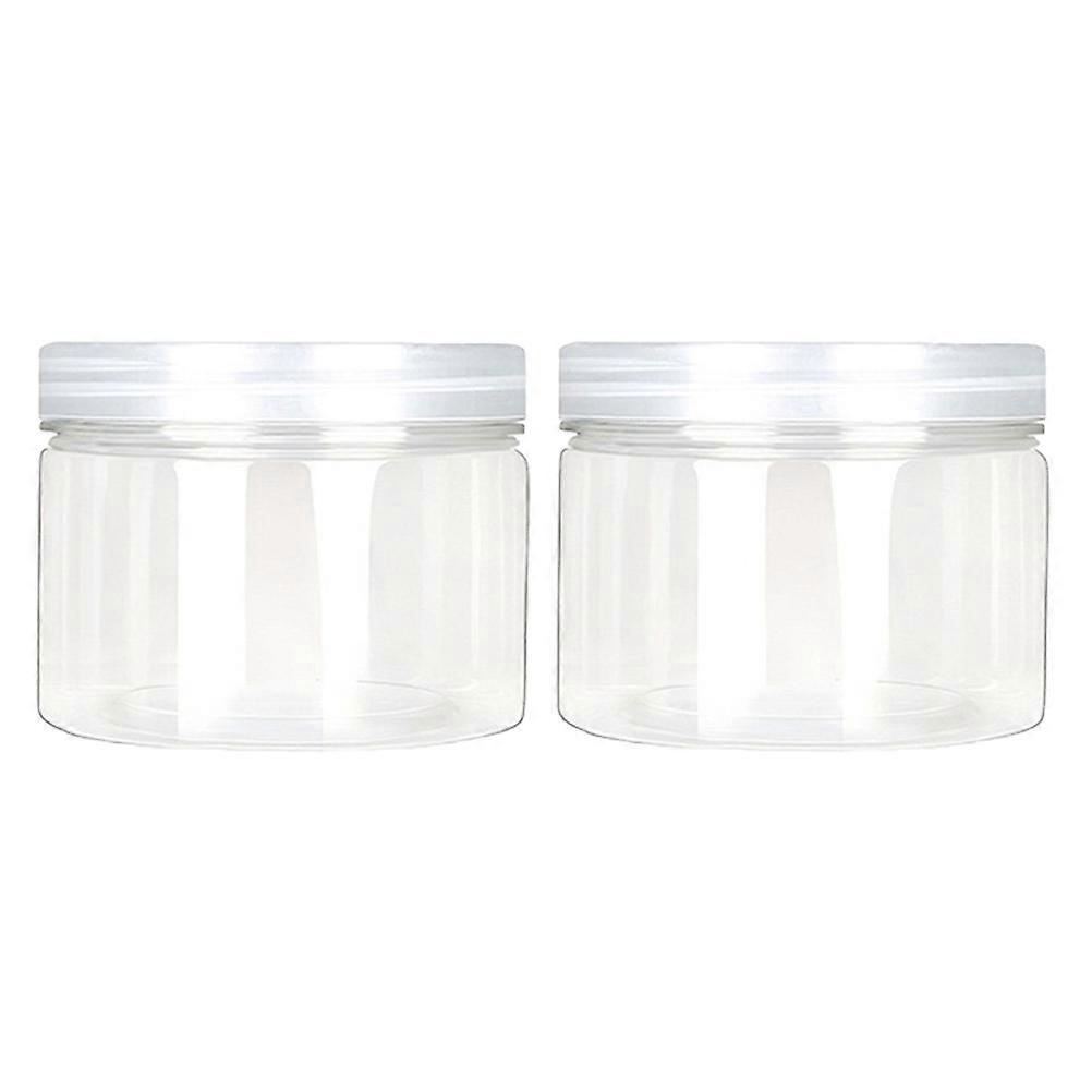 Transparent PET Storage Jars with ScrewOn Lids for DIY Crafts and Favors 3 3x2 4x2 6inch