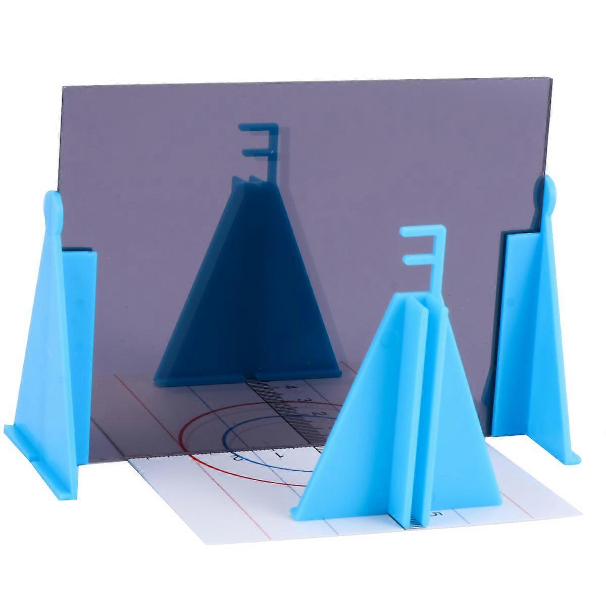 2 Sets Mirror Imaging Experiment Kit, Professional Optical Teaching Instrument for Physics Learning, Includes Mirror Supports for Student Experiments