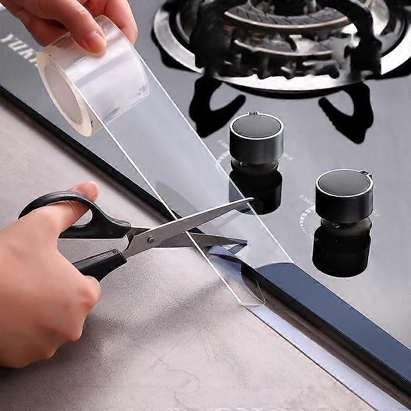 1 Pcs Shower and Bathtub Sealing Strip Tape Mildew-proof Waterproof Self-adhesive Nano Tape ZH