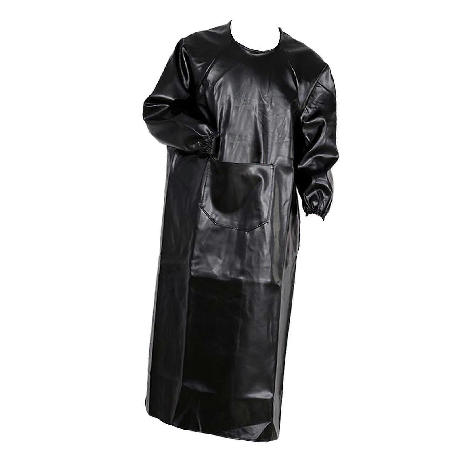Welding Apron with Pocket Comfort Functional Lightweight PU Leather Long Sleeve