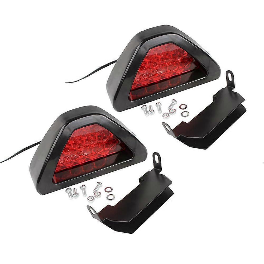 Third Brake Light LED Tailgate Light with RGB Strobe Reversing Function, Universal Fit for Cars and Motorcycles, 12 Red LED Lights