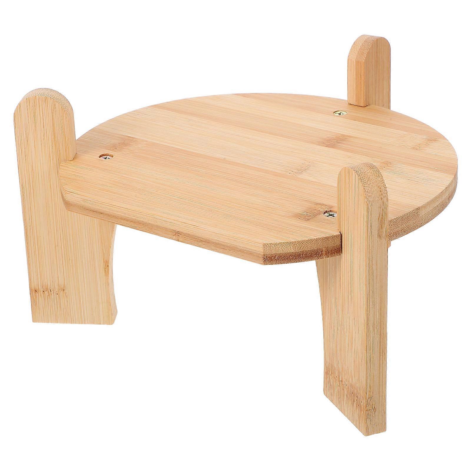 Non Slip Water Stand Bamboo Rack For Gatherings User Friendly Versatility 8.5×8.5×5.5in 1Set