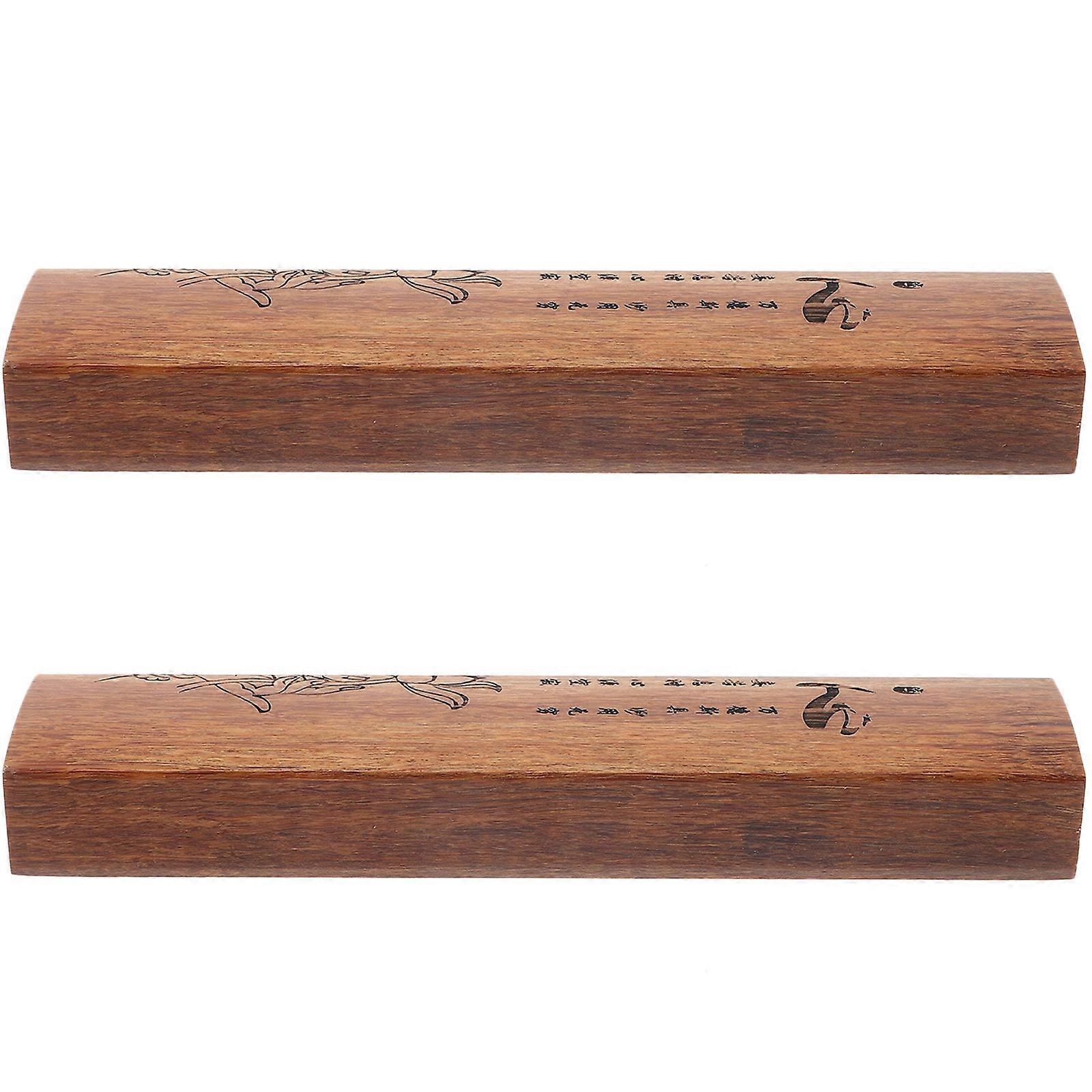 2Pcs Paper Weight Calligraphy Paper Weight Wood Paperweight Wood Paper Weight for Calligraphy