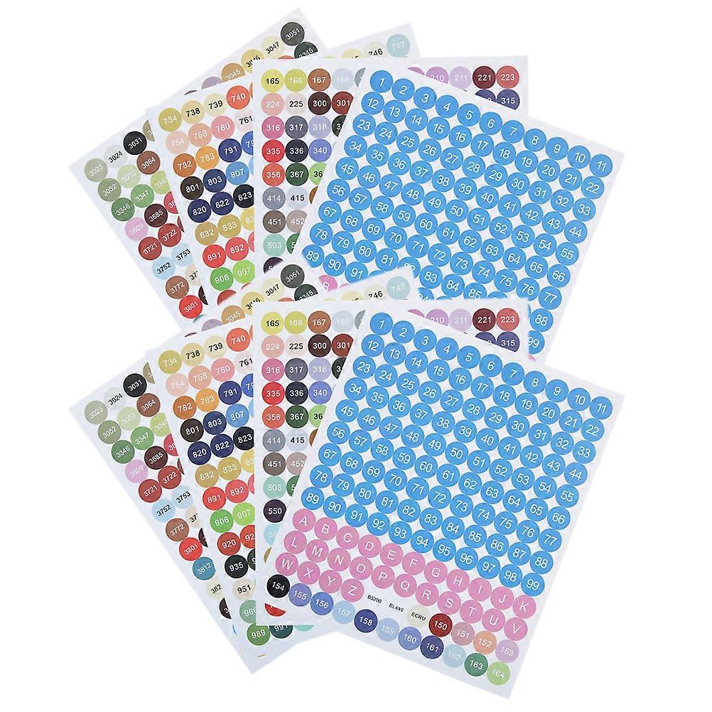 Self Adhesive Cross Stitch Classification Stickers   8 Sheets for Organizing Storage Bottles, Jars & Home Decor, Ideal for Tidy Spaces