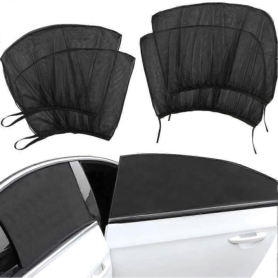 Sunshade for Cars with UV Protection, Universal Car Window Net Sunshade, Compatible with Nissan Tiida 2000-2010, 4-Piece Set
