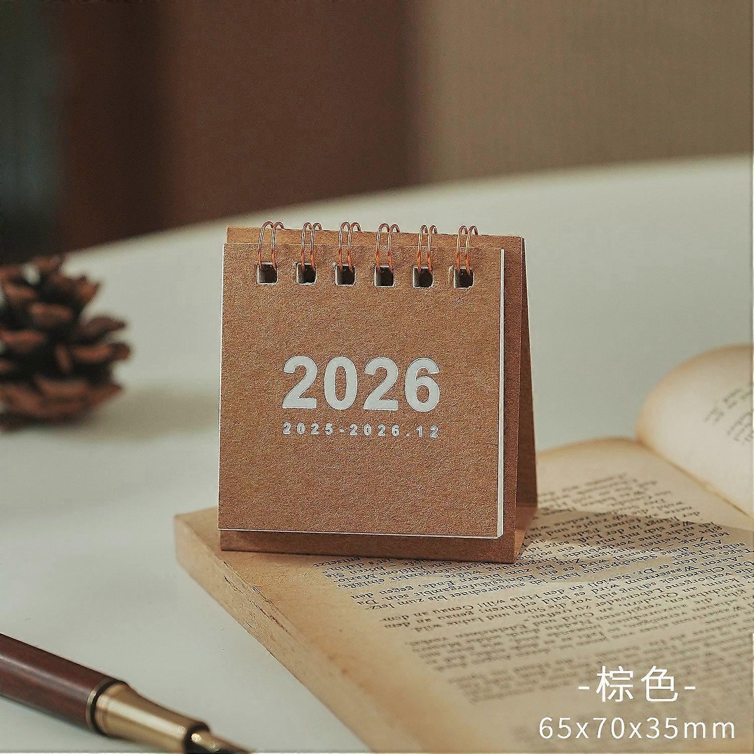 Mini Desk Calendar 2026: Small Desktop Calendar with Tear off Pages for Daily Planning Minimalist for Home Office School Task Tracking and Decor