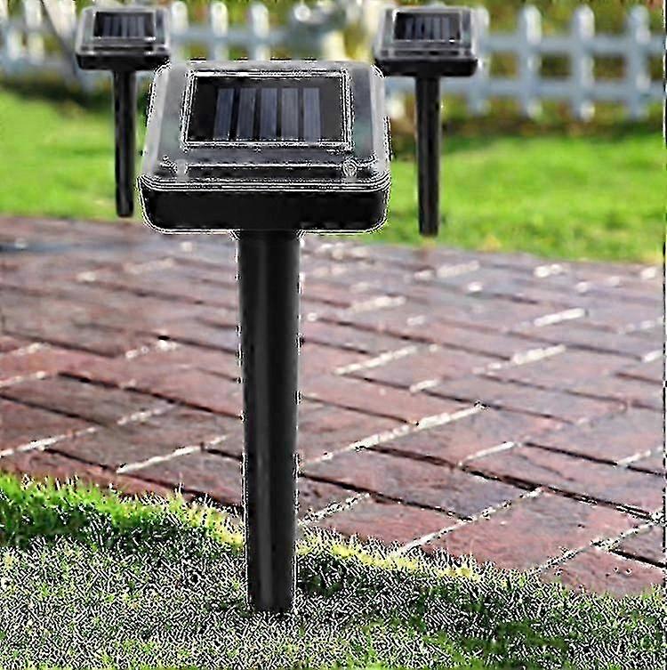 2025 Set of 2 Solar Mouse Repellent Ultrasonic Mouse Rpellent Solar Mouse Repellent Set for Mole, Snake, Vole, Gopher and Other Animals