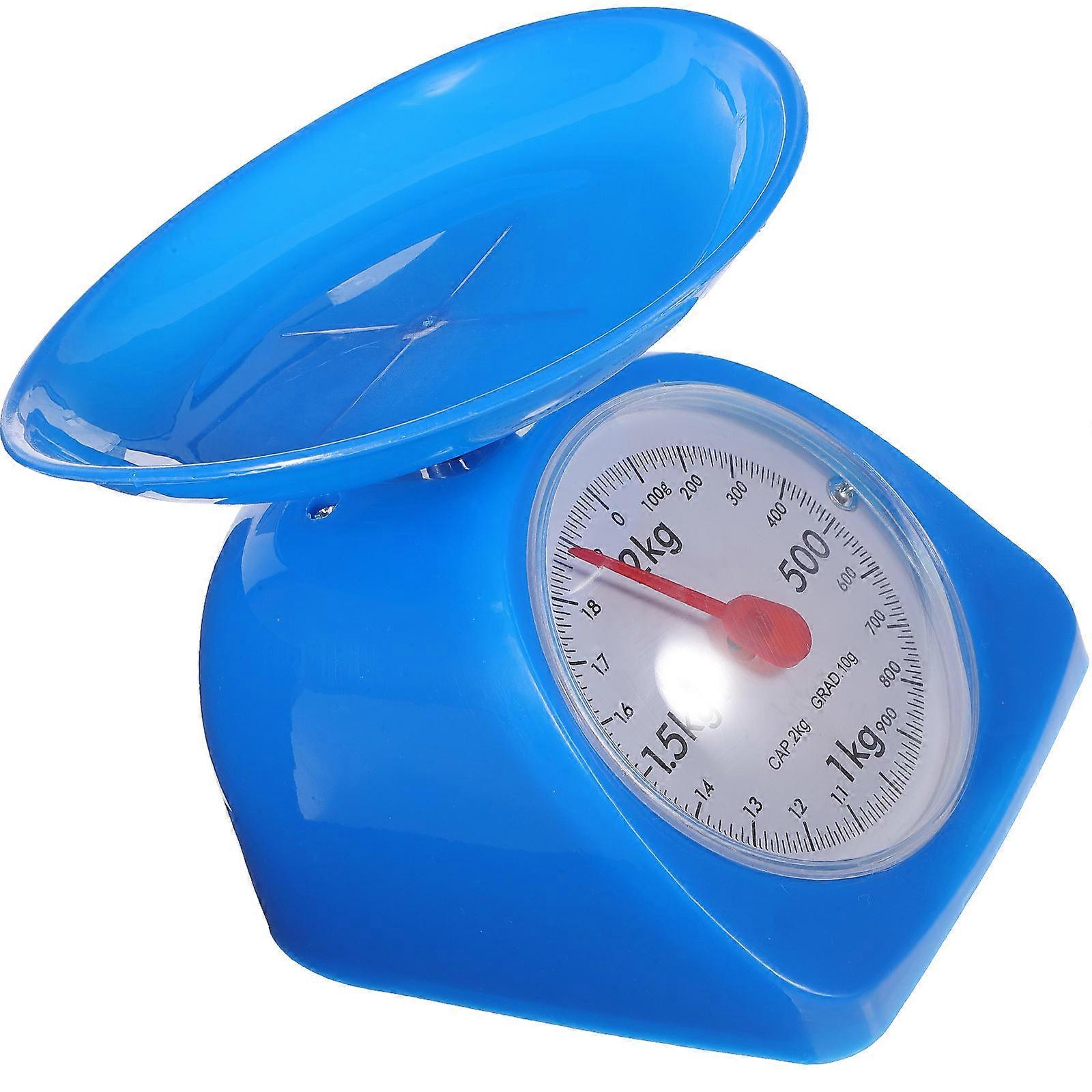 Retro Round Kitchen Food Scale in Multi Color for Easy Portion Control Weighing up to 1-2kg