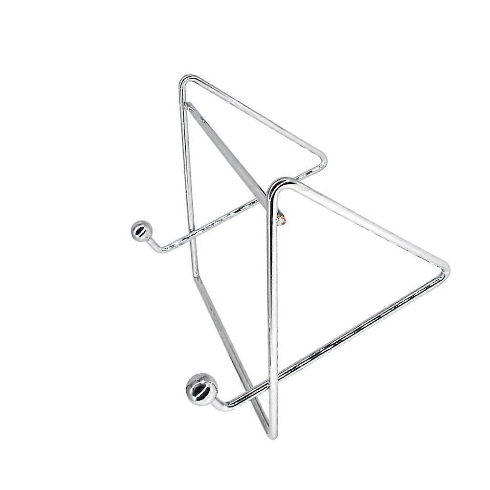 Manual Rack Cookbook Display Stand Newspaper Shelf Brochure Holder Space Saving Kitchen Organizer Tidy Countertops Desks Silver Finish