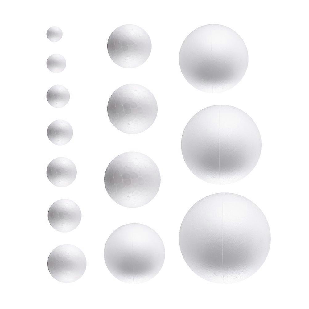 White Polystyrene Supplies Diy Craft Material Round Adornment Christmas Ornament Decorative Balls 200Pcs