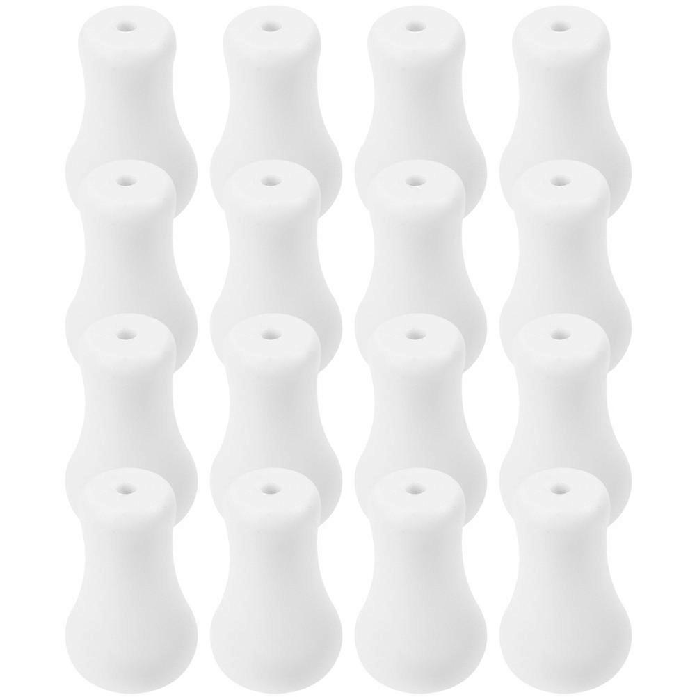 16Pcs Round Blind Pull Cord Knobs Crafted From Wood Suitable For Ceiling Lamp And Curtain Applications