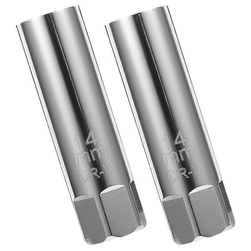 Disassembly Spark Plug Socket Spark Plug Sockets Car Spark Plug Silver 6.20X2.00X2.00CM Swivel Function Car Owners 2Pcs
