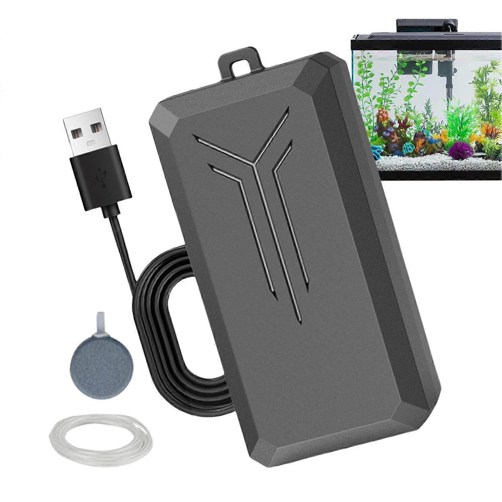 Aquarium Air Pump | Hydroponic Aerator, Quiet Oxygen Diffuser with Accessories for Fish Tank, Pond & Aquatic Systems