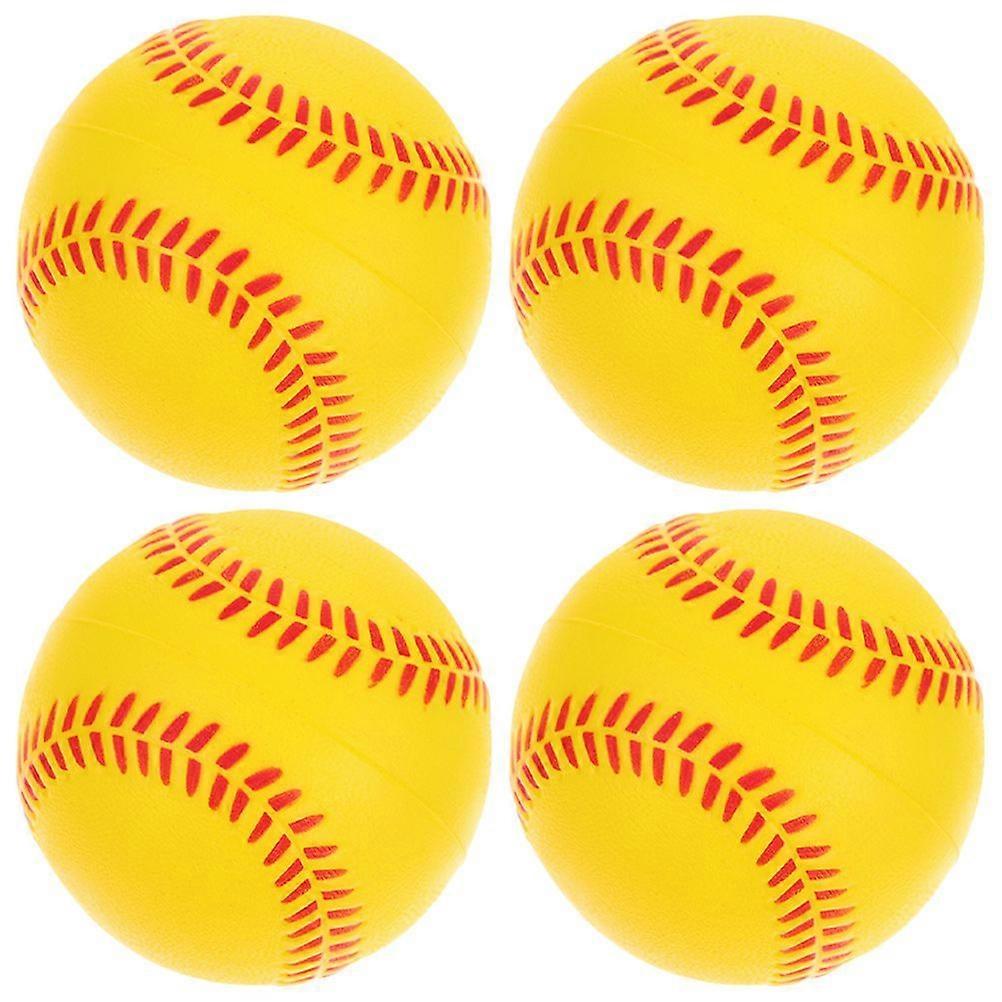 4pcs PUスポンジトレーニングボールトレーニングソフトボールティーンエイジャープレーヤートレーニングボール