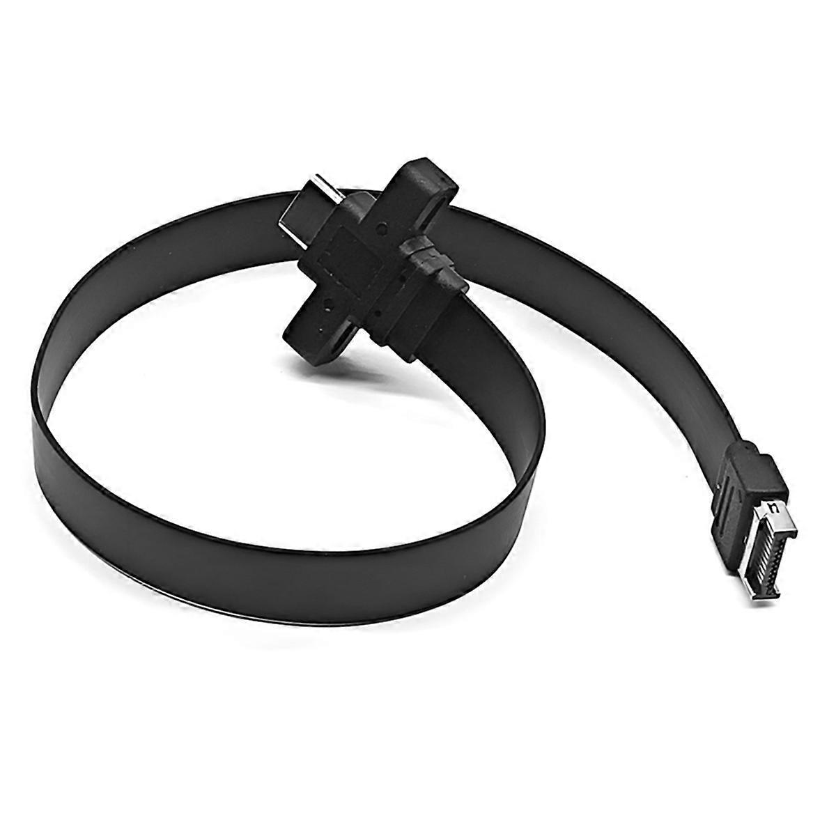 Connectors USB 3.2 Front Panel Extension Cable Gen2x2 Baffle Cable TYPE-E to Chassis Type-C Front (
