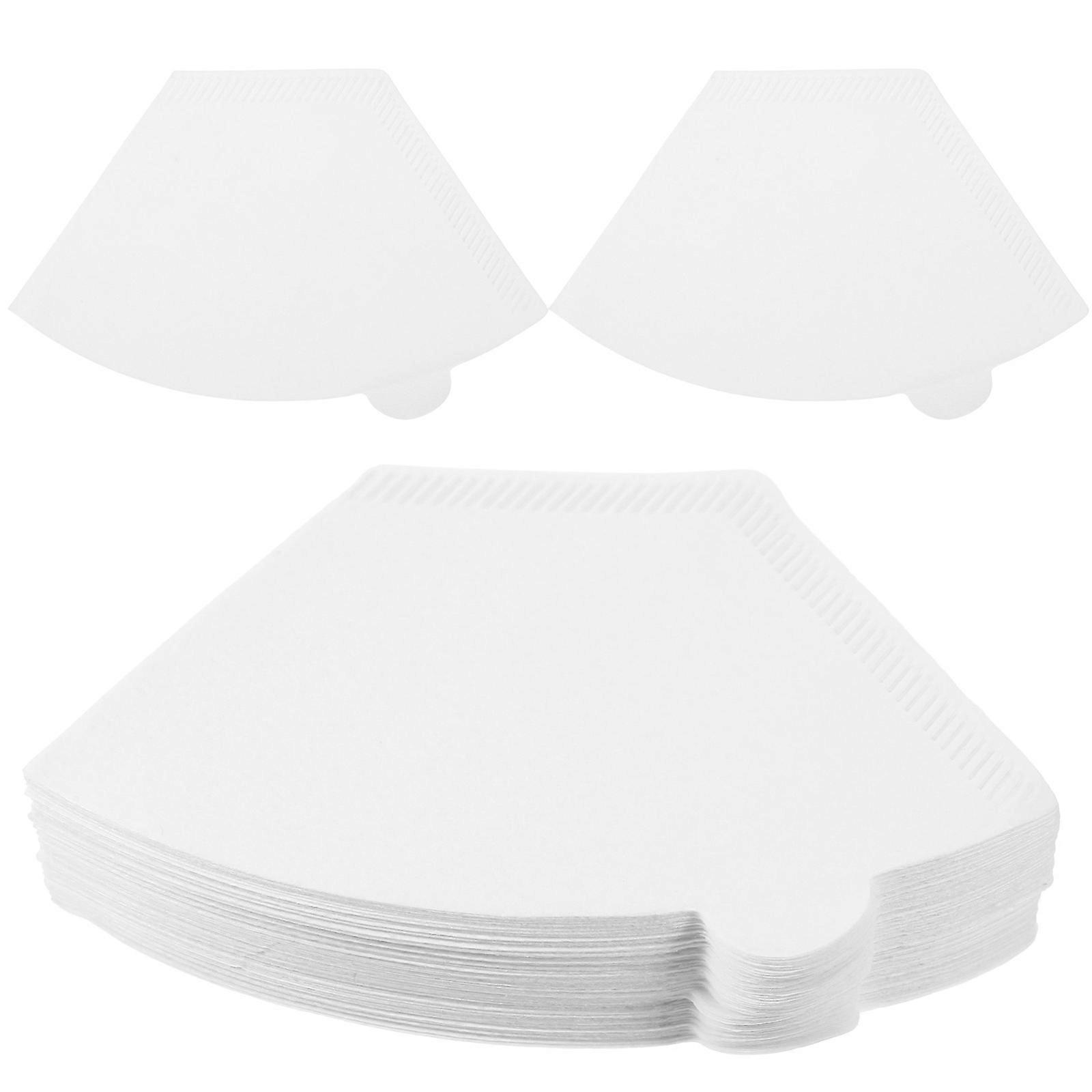 100pcs Coffee Filters Safe Coffee Filtering Papers Coffee Machine Strainer Papers for Home Kitchen Cafe